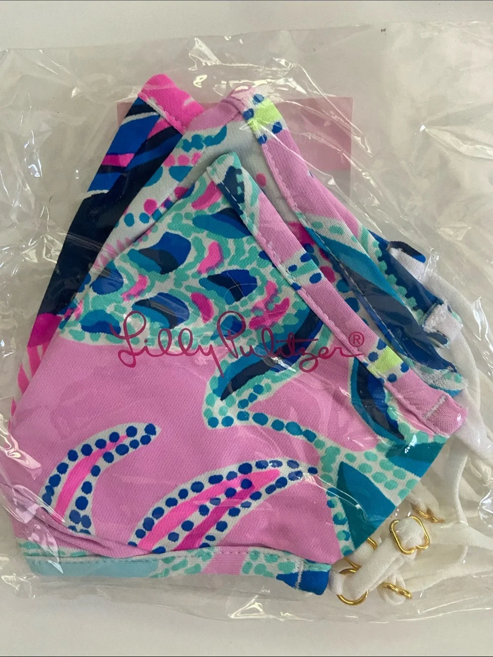 NWT Assorted Lilly Pulitzer Kids Adjustable Face Masks - One Size